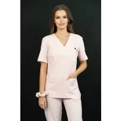 Bluzka medyczna SCRUBS MEDI TEDDY - TALLANTE POWDER ROSE